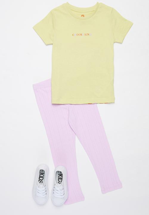 Cotton On - Huggie tights multipack - pink & purple 