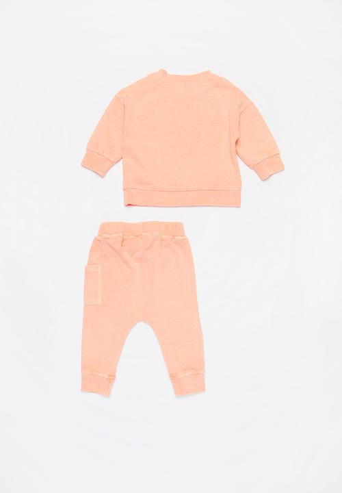 Cotton On - Enzo & zac tracksuit - peach
