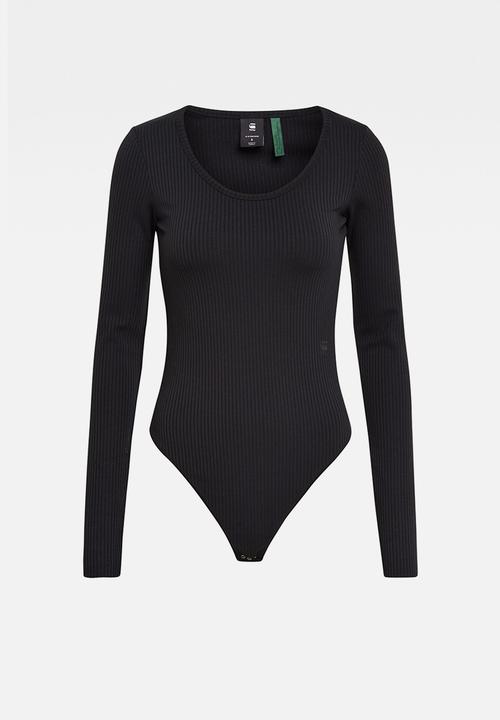 G-STAR - Rib bodysuit - black
