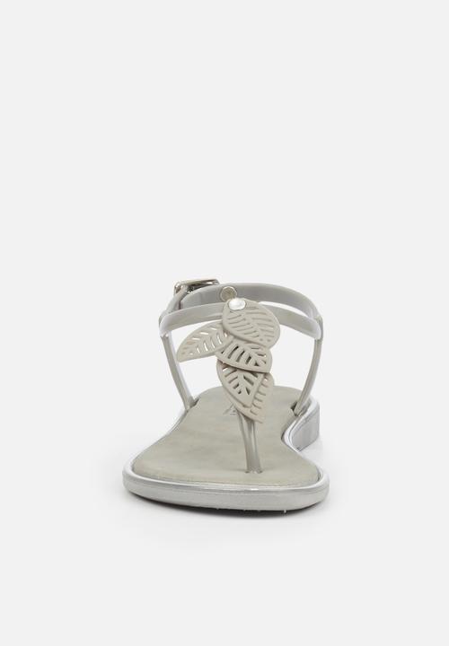 Viabeach - Girls marble sandal - silver