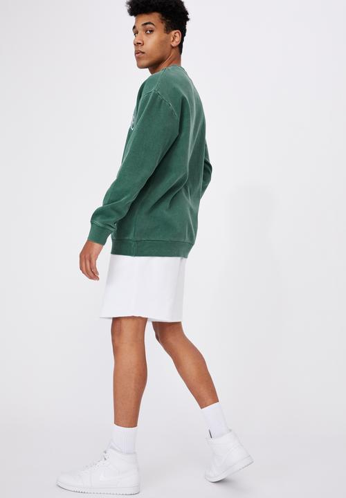 Factorie - Elite oversized crew - washed pine teal/milwaukee