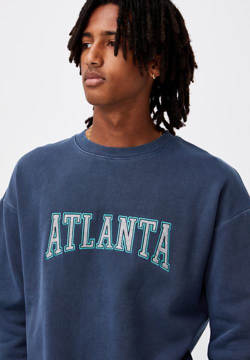 Factorie - Elite oversized crew - washed indigo