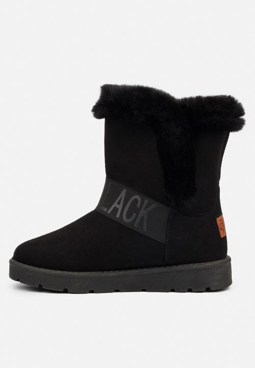 Miss Black - Rae slipper boot - black