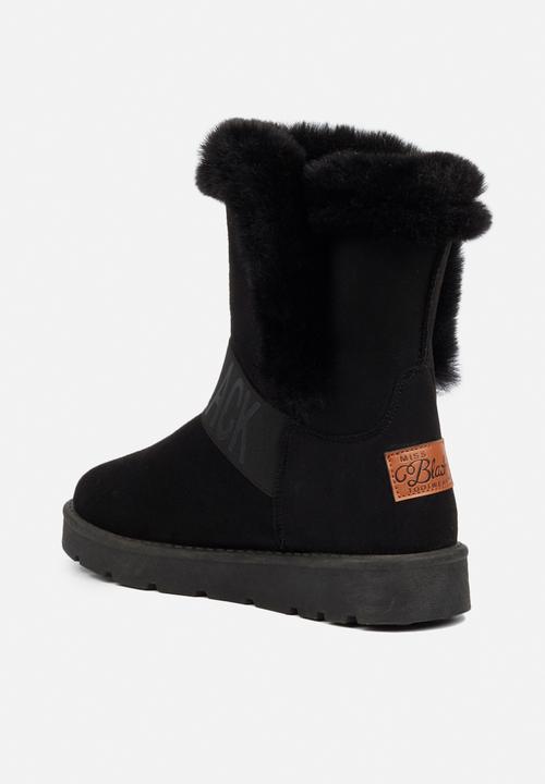 Miss Black - Rae slipper boot - black