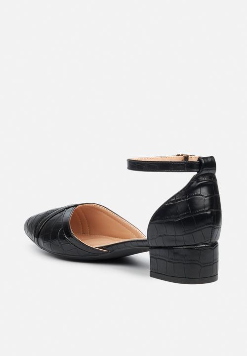 Butterfly Feet - Axis ankle strap heel - black