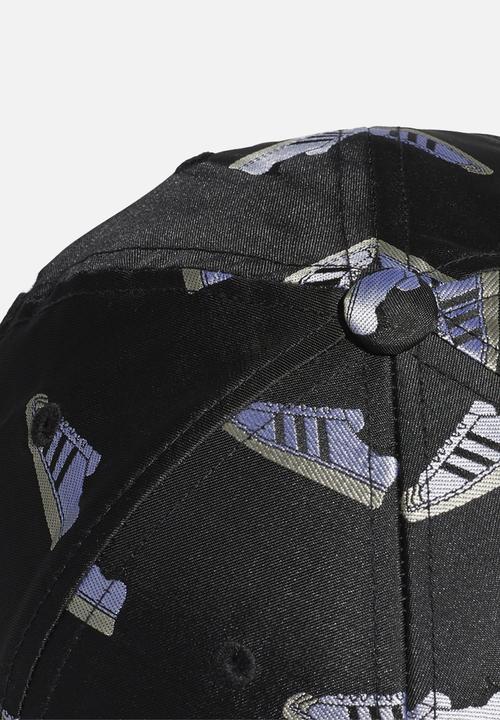 adidas Originals - Super baseball cap - black & white