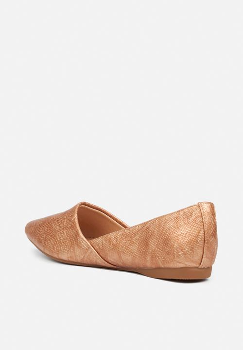 Butterfly Feet - Glimmer pump - rose gold