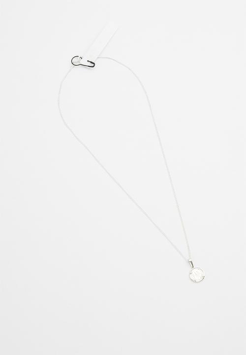 Matter of Fakt - Peso small  pendant necklace - silver
