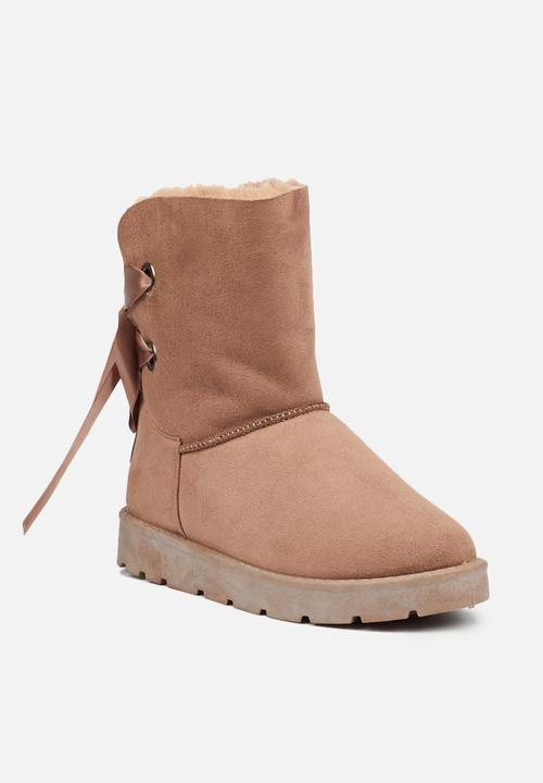 Miss Black - Rae 2 slipper boot - taupe