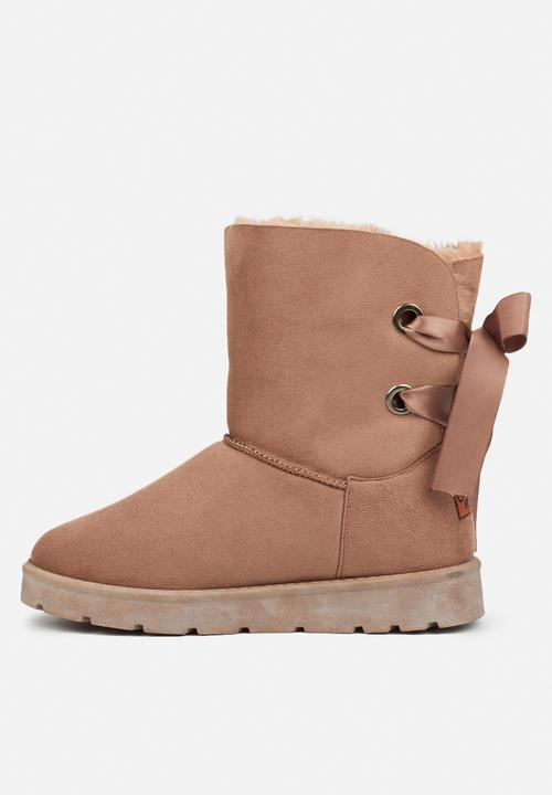 Miss Black - Rae 2 slipper boot - taupe