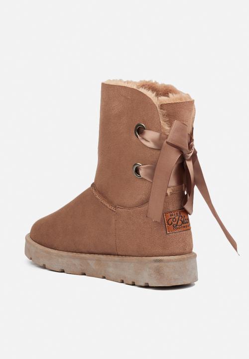 Miss Black - Rae 2 slipper boot - taupe
