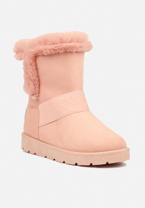 Miss Black - Rae slipper boot - pink