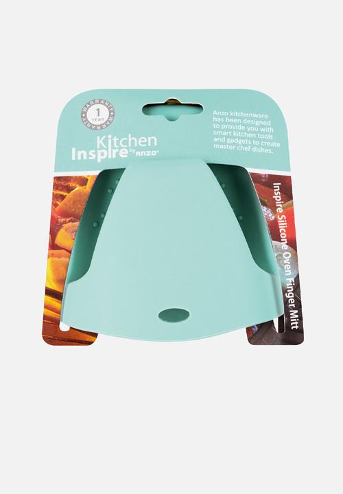 Kitchen Inspire - Silicone Oven Finger Mitt - Mint Blue