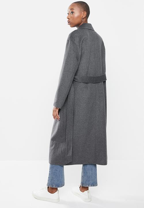 MANGO - Coat batin - grey