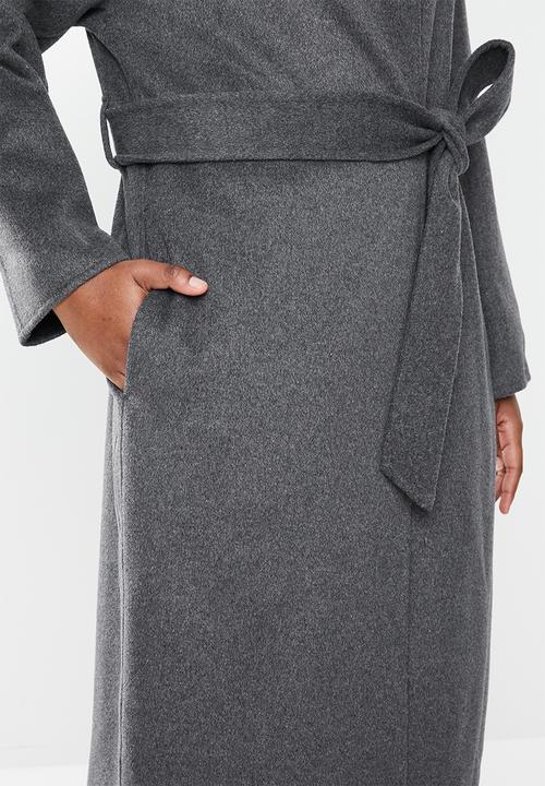 MANGO - Coat batin - grey