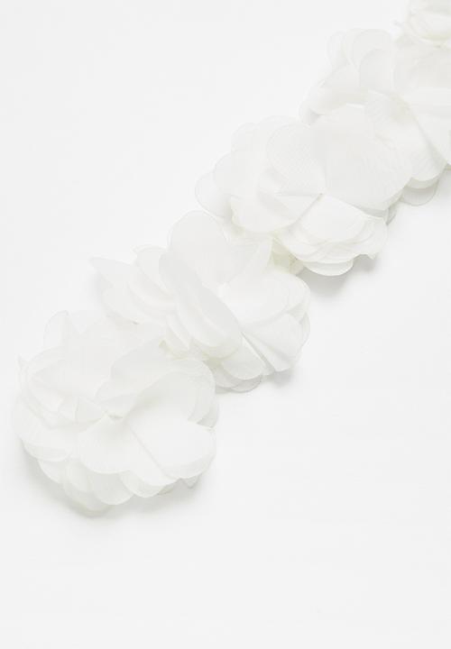 Pop Candy - Girls flower headband - white