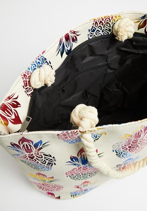 Rebel Republic - Girls pineapple shopper bag - multi