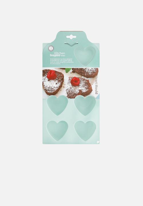 Kitchen Inspire - Silicone 8 Hole Heart Mould - Mint Blue