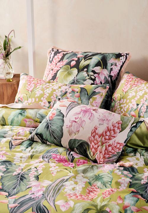 Linen House - Jonie duvet cover set - moss