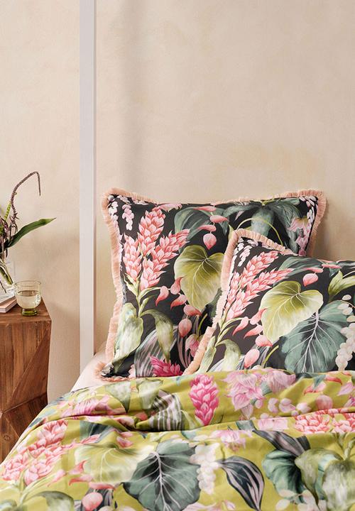 Linen House - Jonie duvet cover set - moss