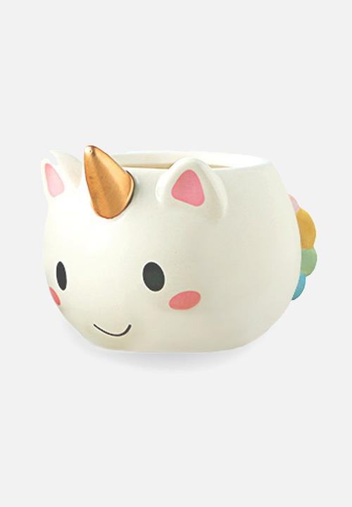 Bespoke & Co. - Short unicorn mug - white