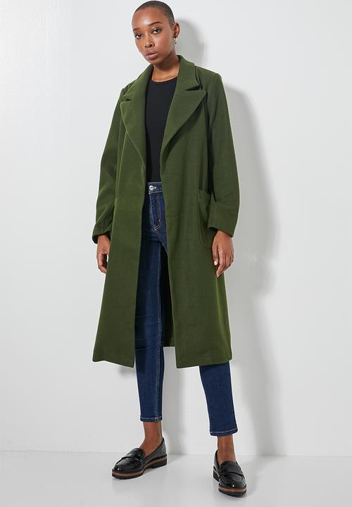 Superbalist - Belted coat - khaki