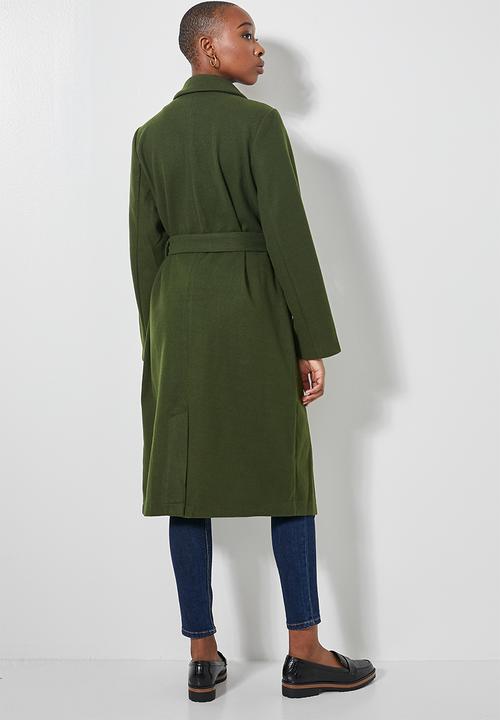 Superbalist - Belted coat - khaki