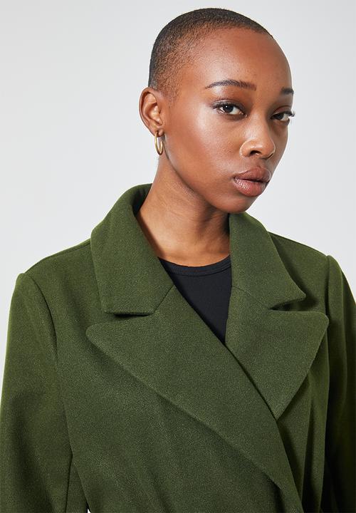 Superbalist - Belted coat - khaki