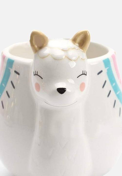 Bespoke & Co. - Short llama mug - white 