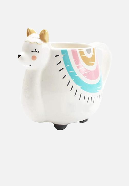 Bespoke & Co. - Short llama mug - white 