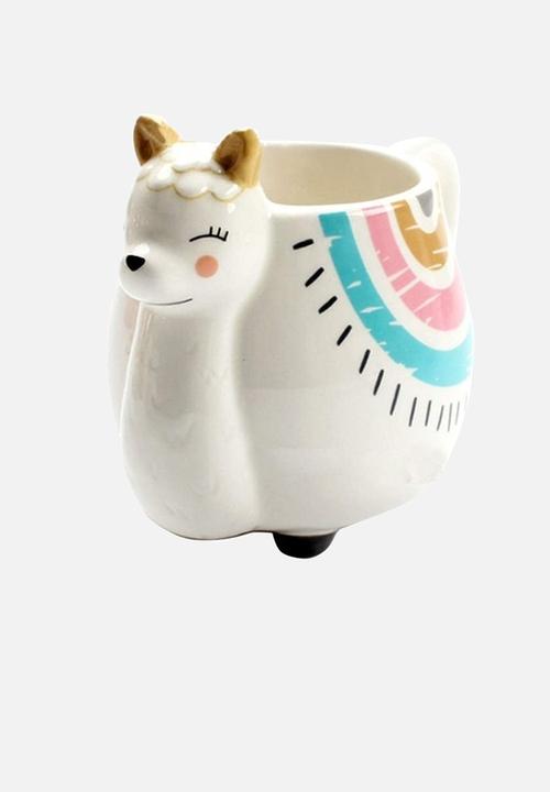 Bespoke & Co. - Short llama mug - white 