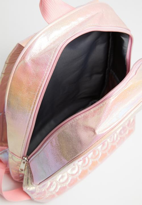 Pop Candy - Girls metallic mermaid backpack - pink