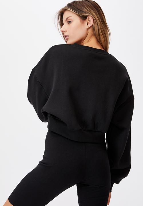 Factorie - Boxy crop crew - black
