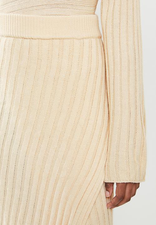 Missguided - Asymmetric midaxi skirt co ord - stone