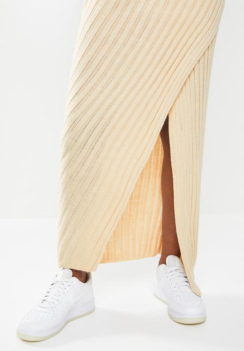 Missguided - Asymmetric midaxi skirt co ord - stone