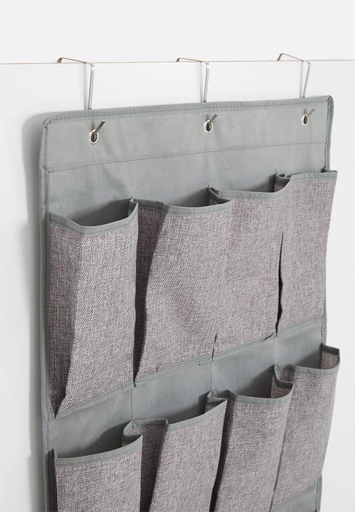Sixth Floor - 20 pocket over door organizer - light grey