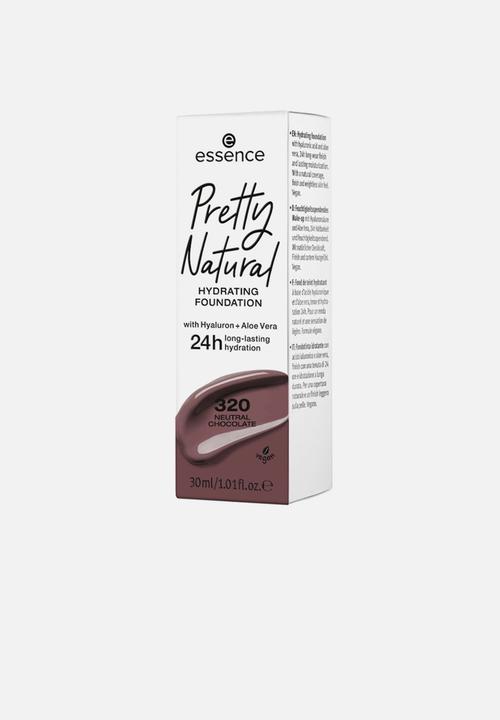 essence - Pretty Natural HYDRATING FOUNDATION - 320 Neutral Chocolate