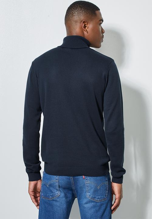 Superbalist - Basic roll neck slim fit knit - navy