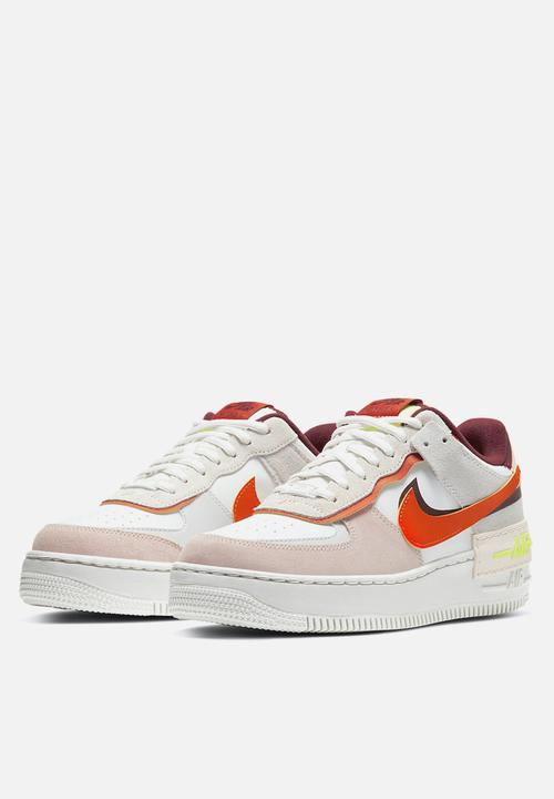 Nike - Nike air force 1 shadow team red/orange-orange pearl-volt