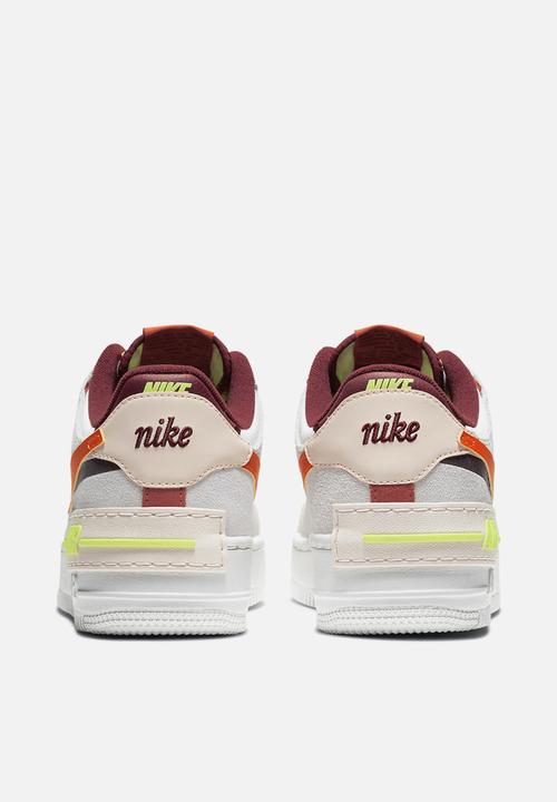 Nike - Nike air force 1 shadow team red/orange-orange pearl-volt