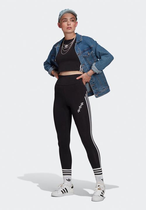 adidas Originals - Adicolor high waisted tights - black