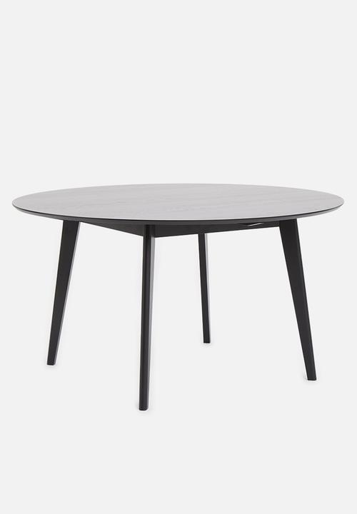 Sixth Floor - Roxby dining table - black stained oak