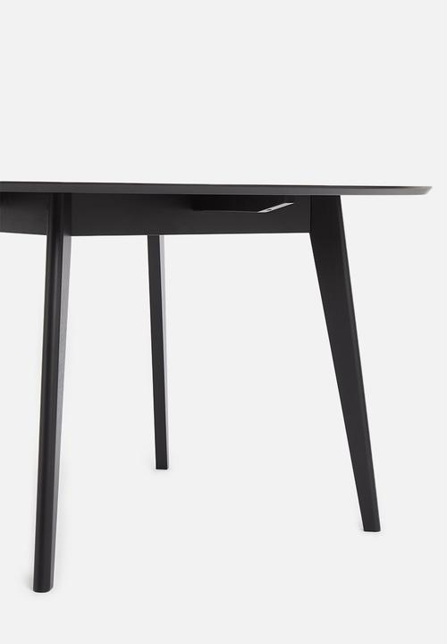 Sixth Floor - Roxby dining table - black stained oak