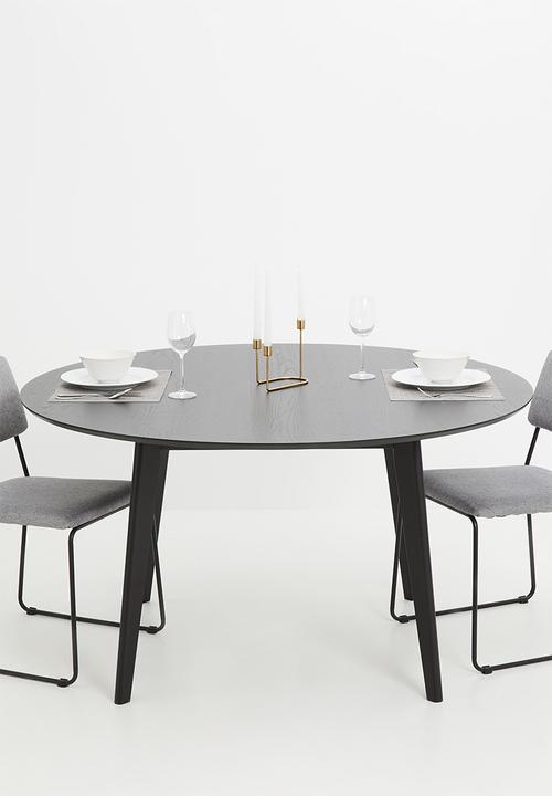 Sixth Floor - Roxby dining table - black stained oak