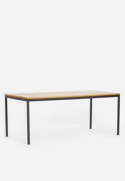 Sixth Floor - Seaford dining table - natural & black
