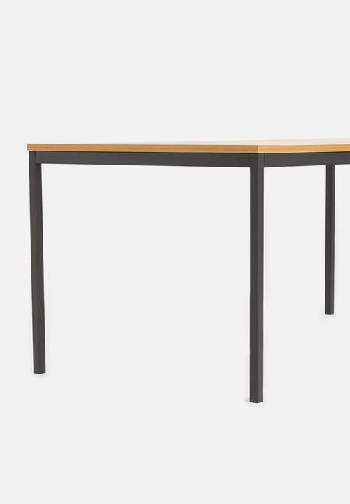 Sixth Floor - Seaford dining table - natural & black