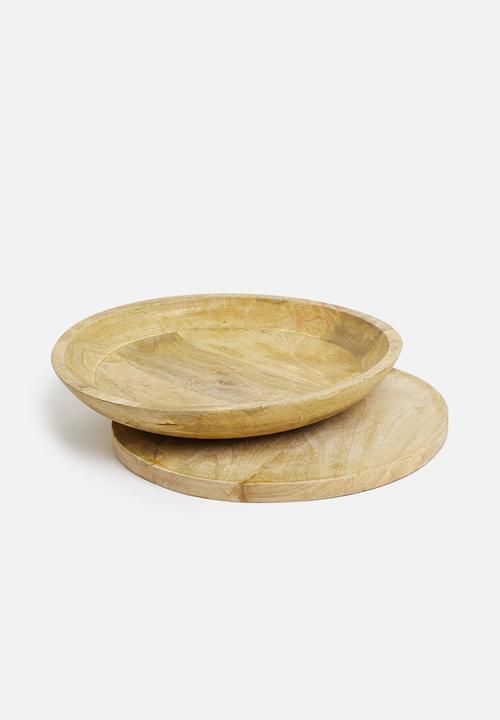 Sixth Floor - Mango wood serving bowl - natural