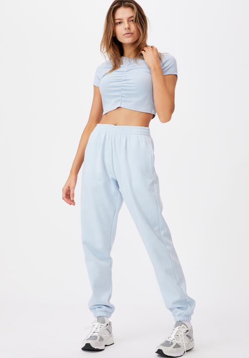 Factorie - Cinch front short sleeve top - skyway blue