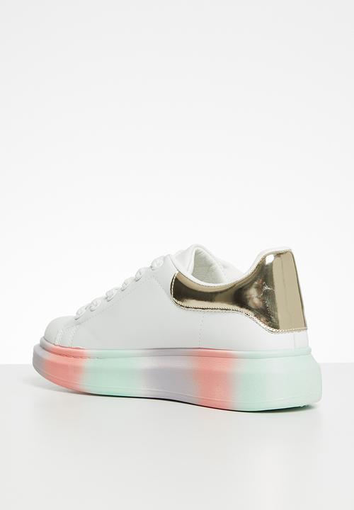 KANGOL - Ariella sneaker - white & gold