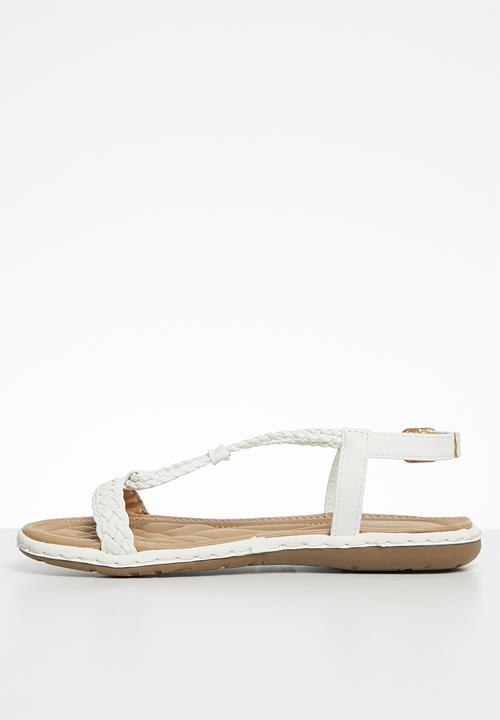 Seduction - Braided sandal - white